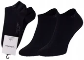 Skarpetki męskie - CALVIN KLEIN SKARPETKI STOPKI 3 PARY 43-46 CZARNE 3 pary - miniaturka - grafika 1