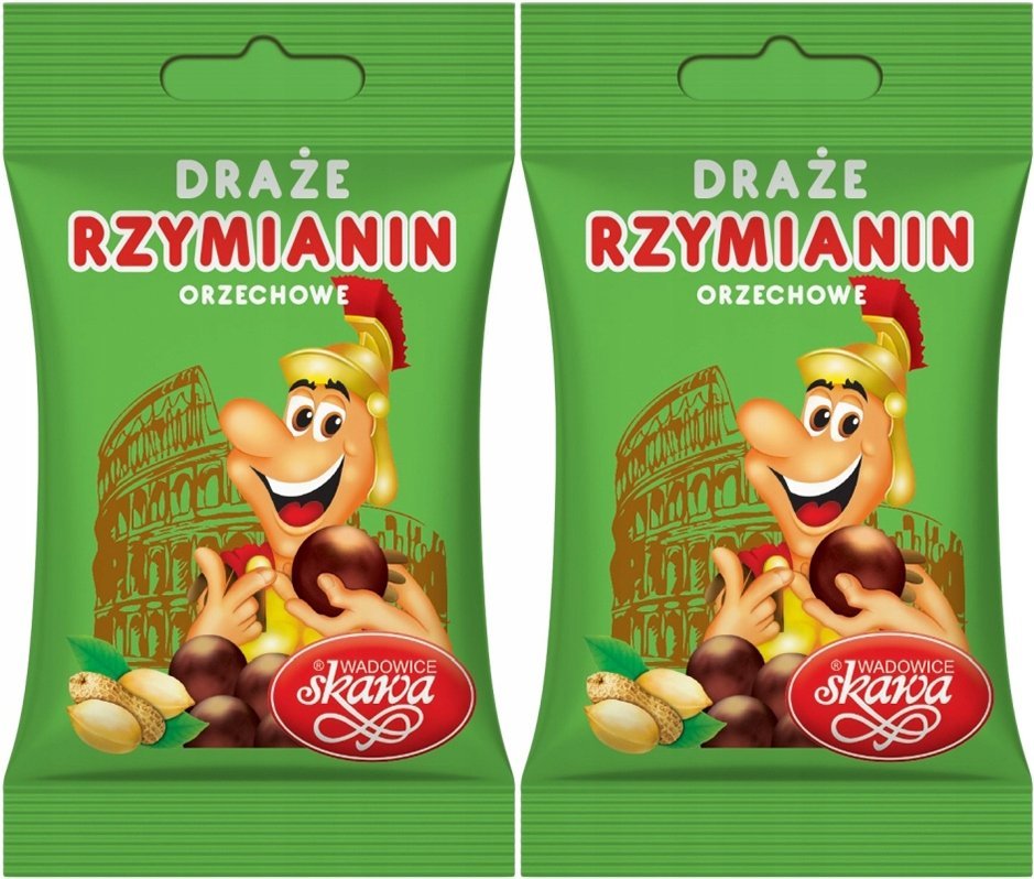 Skawa Draże Cukierki orzechowe Rzymianie 70g x 2 Zestaw Dwupak