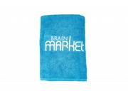 Ręczniki - BrainMax BrainMarket ręcznik z bawełny organicznej – niebieski - miniaturka - grafika 1