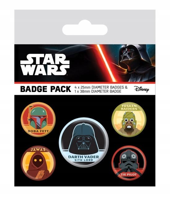 Star Wars przypinki przypinka do plecaka ubrań ciuchów piórnika 5 sztuk