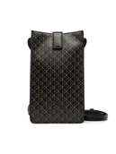 Etui i futerały do telefonów - Calvin Klein Torebka na telefon Emblem Aop Phone Crossbody LV04F1115G Czarny - miniaturka - grafika 1