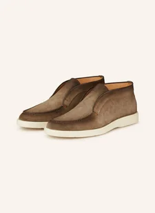 Santoni Botki Zamszowe Digits-D braun - Botki damskie - miniaturka - grafika 1