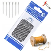 Pasmanteria - Igły Do Szycia 12Szt Z Dużym Oczkiem Samonawlekające Do Szycia Ręcznego - miniaturka - grafika 1