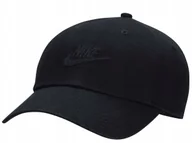 Czapki i chusty sportowe męskie - Czapka Z Daszkiem Nike Fb5368-010 Czarna Bawełniana L/Xl - miniaturka - grafika 1