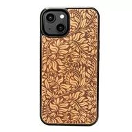 Etui i futerały do telefonów - Drewniane Etui Bewood iPhone 14 LIŚCIE JABŁOŃ - miniaturka - grafika 1