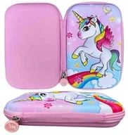 Piórniki - PIÓRNIK szkolny do szkoły JEDNOROŻEC dla dzieci dziewczynki 3D EVA unicorn - miniaturka - grafika 1