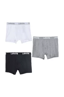 Majtki dla dzieci - Levi's bokserki dziecięce 3-pack kolor biały - grafika 1