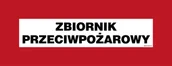 Systemy ekspozycyjne i znaki informacyjne - BC121 ZBIORNIK PRZECIWPOŻAROWY, FS - FOLIA SAMOPRZYLEPNA FOTOLUMINESCENCYJNA; (540X210MM) - miniaturka - grafika 1
