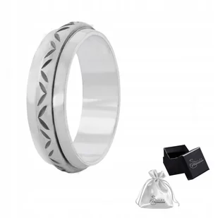 Obrączka Antystresowa Obrotowa szer. 6 mm Pierścionek srebrny 925 r. 27 - Pierścionki - miniaturka - grafika 1