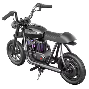 Motocykl elektryczny dla dzieci HYPER GOGO Pioneer 12 Plus, 21,9 V 5,2 Ah 160 W, opony 12'x3', 12 km - czarny - Motocykle - miniaturka - grafika 2