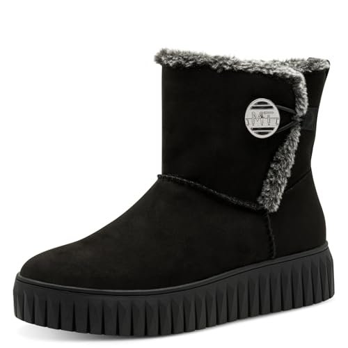 Marco Tozzi Damskie 2-26416-45 modne kozaki, czarne, 41 EU, czarny, 41 EU