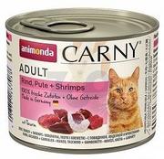 Mokra karma dla kotów - Animonda Cat Carny Dorosłe indyk i krewetki 12 x 200g - miniaturka - grafika 1