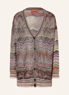 Missoni Kardigan Z Błyszczącą Przędzą I Cekinami braun - Swetry damskie - miniaturka - grafika 1