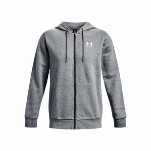 Męska bluza Under Armour Essential Fleece FZ Hood Rozmiar: L / Kolor: szary/biały - Bluzy sportowe męskie - miniaturka - grafika 1