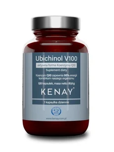Kenay, Ubichinol Koenzym Q10 V100, 120 kaps. - Witaminy i minerały - miniaturka - grafika 1