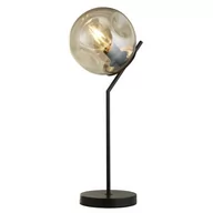 Lampy stojące - Punch lampa stołowa 1xE27 czarna/bursztyn EU22121-1BK - miniaturka - grafika 1