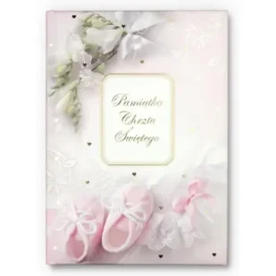 Książeczka chrzest dziewczynka ISBN 53-2 Nowa - Pamiątka Chrztu Świętego - miniaturka - grafika 4