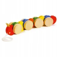 Zabawki zręcznościowe - Gąsienica do Ciągnięcia dla Dzieci Small Foot - miniaturka - grafika 1