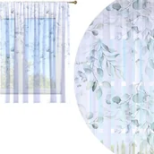 Firany - Firana Gotowa 300X150 Woal Barwiona Wzór Na Żabki - miniaturka - grafika 1