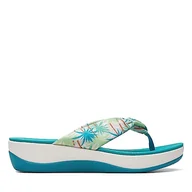 Klapki i japonki damskie - Clarks Arla Glison, Klapki Damskie, Zielony kombi, 40 EU - miniaturka - grafika 1