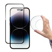 Szkła hartowane na telefon - Wozinsky Full Cover Flexi Nano Glass szkło hartowane iPhone 14 Pro elastyczne z czarną ramką - miniaturka - grafika 1