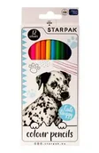 Szkolne artykuły papiernicze - Kredki ołówkowe Pieski 12 kolorów 12 opakowań - miniaturka - grafika 1