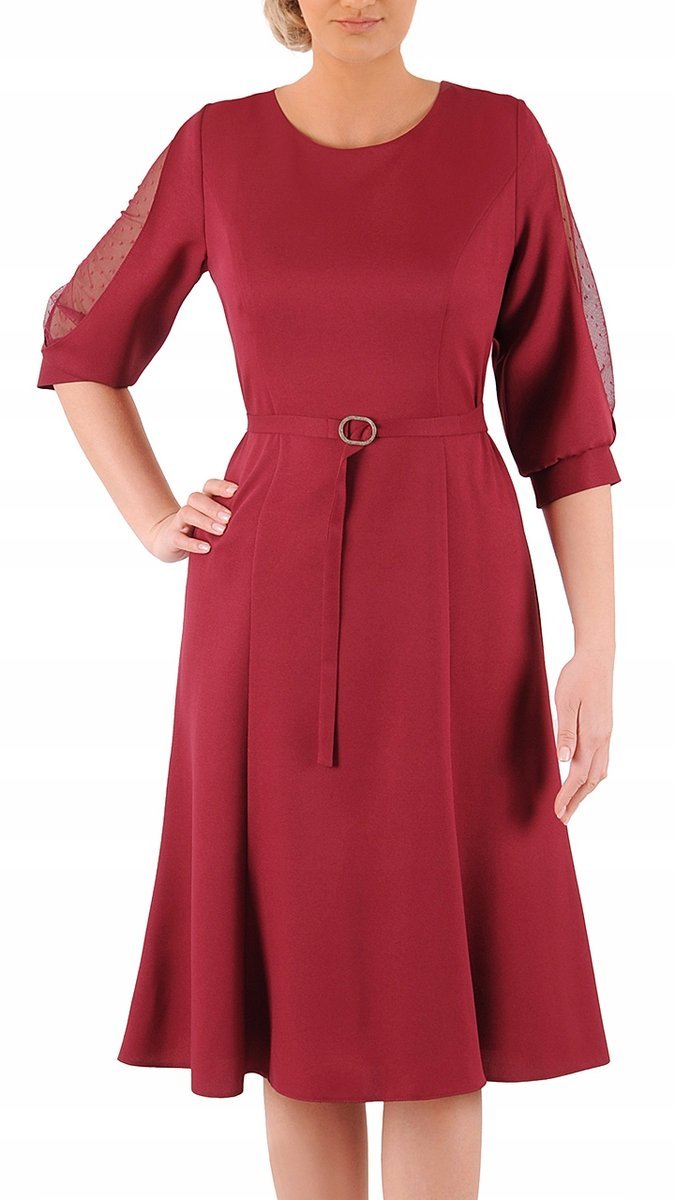 Sukienka Milena 50 letnia damska na wesele elegancka na komunie wizytowa