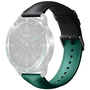 Pasek XIAOMI do Watch S3/S1/S1 Pro/2/2 Pro Zielono-Czarny - Akcesoria do smartwatchy - miniaturka - grafika 1