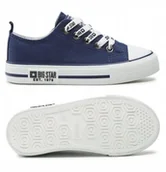 Buty dla dziewczynek - Buty dziecięce BIG STAR granatowe KK374046 r.33 - miniaturka - grafika 1