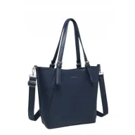 Torebki damskie - Pojemna Torebka Damska Granatowa Shopper na Ramię LUIGISANTO HS1239 Blue - miniaturka - grafika 1