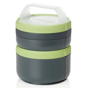 Pojemniki Humangear Stax XL EatSystem - grey / green - Termosy - miniaturka - grafika 1