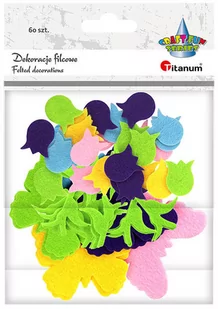 Filcowe tulipany i motyle 60szt - Titanum - Zabawki kreatywne - miniaturka - grafika 1