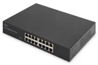 Switche - Digitus 16-portowy przełącznik gigabitowy, 19 cali, niezarządzalny DN-80112-2 - miniaturka - grafika 1