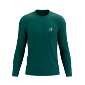 Koszulki sportowe męskie - COMPRESSPORT Koszulka biegowa z długim rękawem PERFORMANCE LS T-SHIRT storm - miniaturka - grafika 1