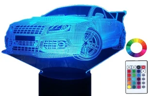 Lampka Nocna Led 3D Led Samochód Nissan Gt-R Sport - Lampy stojące - miniaturka - grafika 1