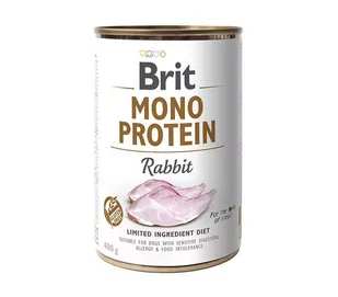 Brit Mono Protein Rabbit KRÓLIK 6 x 400g - Mokra karma dla psów - miniaturka - grafika 1