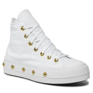 Trampki damskie - Trampki Converse Chuck Taylor All Star Lift A06787C Optical White - miniaturka - grafika 1