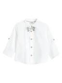 Kaftaniki dla niemowląt - COOL CLUB Koszula w kolorze białym - miniaturka - grafika 1