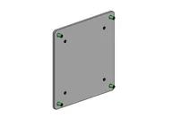 Akcesoria do monitorów - SpacePole Converter Plate Vesa 75 100 SPV3304-02 - miniaturka - grafika 1