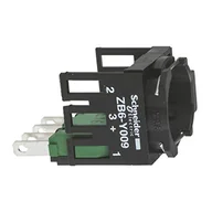 Bezpieczniki elektryczne - Schneider Electric pojedynczy blok styków z korpusem/kołnierzem mocującym 1NO+1NC konektor Faston ZB6Z5B ZB6Z5B - miniaturka - grafika 1
