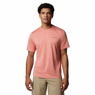Koszulki męskie - Męska koszulka szybkoschnąca Columbia Hike Crew tuscan heather - L - miniaturka - grafika 1