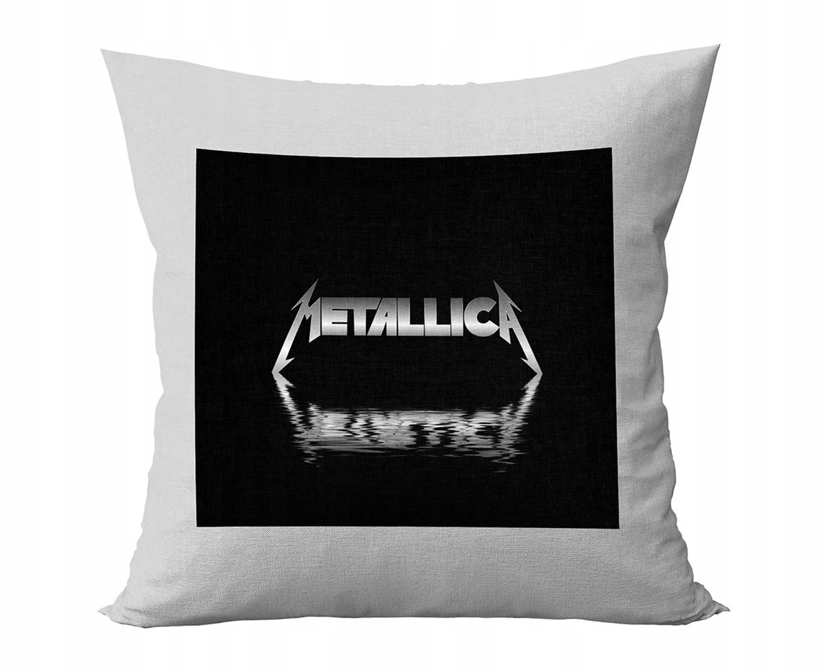 PODUSZKA PERSONALIZOWANA METALLICA MUZYKA POMYSŁ NA PREZENT SUPER GRAFIKI