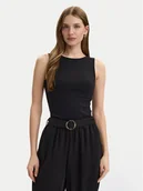 Koszulki i topy damskie - Vero Moda Top Ruby 10342997 Czarny Slim Fit - miniaturka - grafika 1