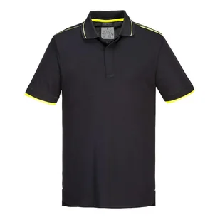 PORTWEST T722 KOSZULKA POLO WX3 ECO; CZARNY - Odzież robocza - miniaturka - grafika 1