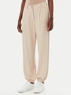Spodnie sportowe damskie - Liu Jo Sport Spodnie dresowe TA5193 J5942 Beżowy Relaxed Fit - miniaturka - grafika 1