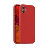 Etui i futerały do telefonów - Ochronne etui na telefon komórkowy iPhone 14 Pro Max Plus Matowe silikonowe cienkie etui na telefon komórkowy: Samsung Galaxy A22 5G, kolor: czerwony - miniaturka - grafika 1
