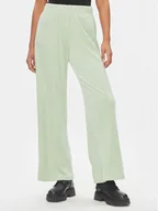 Spodnie damskie - ONLY Spodnie dzianinowe Rebel 15311822 Zielony Straight Fit - miniaturka - grafika 1