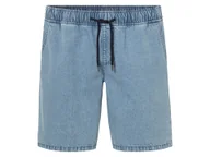 Spodenki męskie - LIVERGY® Szorty jeansowe męskie z bawełny (Jasnoniebieski, M (48/50)) - miniaturka - grafika 1