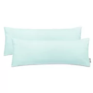 Poszewki na poduszki - Poszewka dekoracyjna AMBER kolor miętowy bawełna 40x145 decoking - CHP/AMBER/FROZENBLUE/40x145*2 - miniaturka - grafika 1