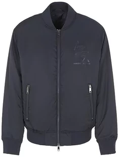 Armani Exchange Męska kurtka Sustainable, Eagle Logo, Cuffed Sleeves Shell Jacket, grantowy, L - Kurtki męskie - miniaturka - grafika 1